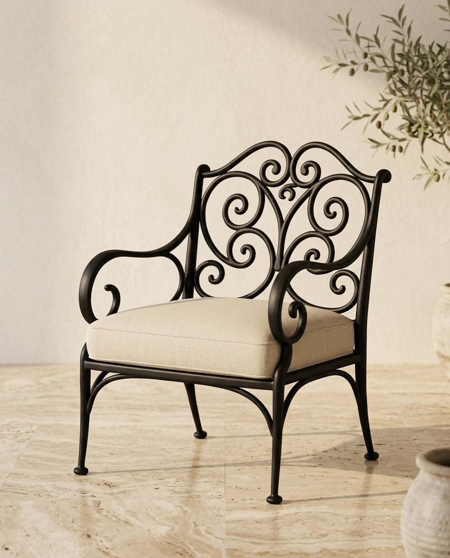 Fauteuil en fer forgé sur mesure