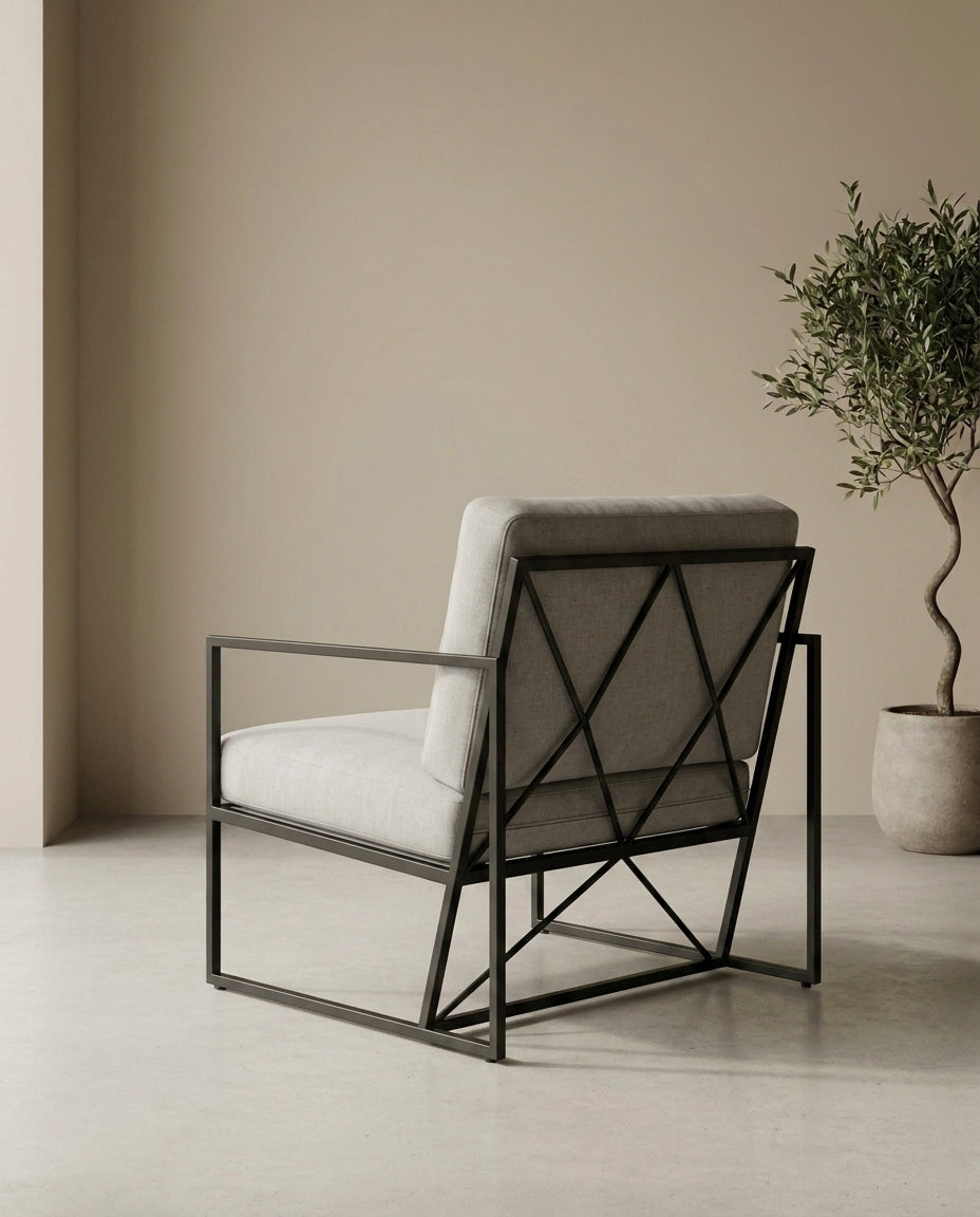 Fauteuil Épure, vue de trois quarts arrière — Mon Siège Personnalisé